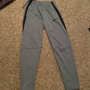 Grey Nike sweatpants